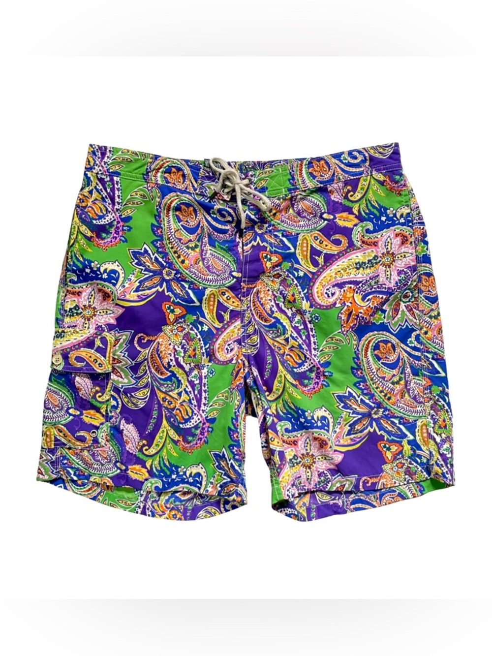 Vintage Polo Ralph Lauren Men’s Paisley Swim Shorts Size Large